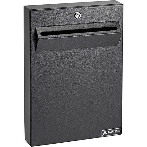 wall hung document steel lockable boxes|Amazon.com: Wall Mount Locking Drop Box.